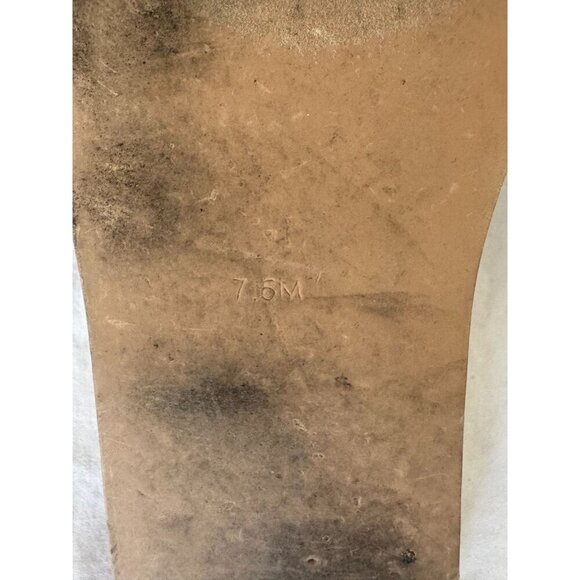 Steve Madden Brionna Rhinestone Flats Tan Leather Jewel Embellished Sandals 7.5 - Picture 9 of 16